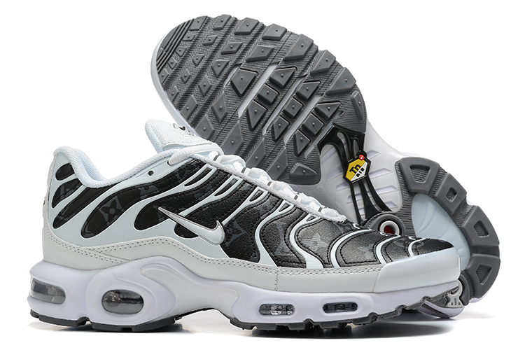 Cheap Nike Air Max Plus White Black Leather Men's Shoes-83